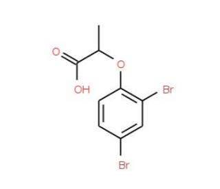 2-(2,4-Dibromophenoxy)propanoic acid - chemical structure image
