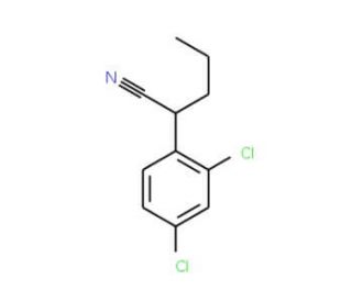 2-(2,4-Dichloro-phenyl)-pentanenitrile (CAS 2184-86-3) - chemical structure image