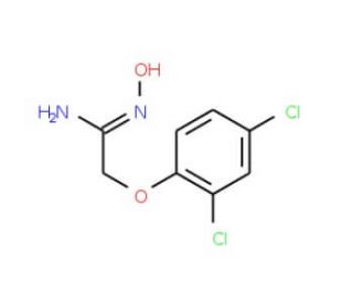 2-(2,4-dichlorophenoxy)-N&prime;-hydroxyethanimidamide (CAS 79295-15-1) - chemical structure image