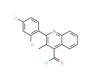 2-(2,4-dichlorophenyl)-3-methylquinoline-4-carbonyl chloride - chemical structure image