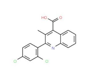 2-(2,4-Dichlorophenyl)-3-methylquinoline-4-carboxylic acid - chemical structure image