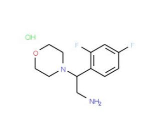 2-(2,4-Difluoro-phenyl)-2-morpholin-4-yl-ethylamine hydrochloride - chemical structure image
