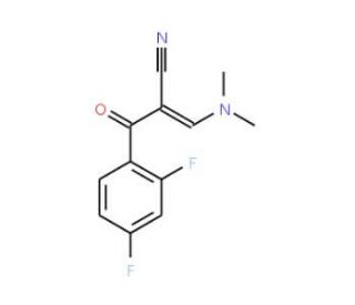 2-(2,4-Difluorobenzoyl)-3-(dimethylamino)-acrylonitrile (CAS 138716-60-6) - chemical structure image