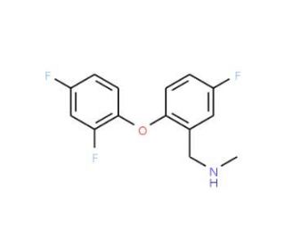 2-(2,4-Difluorophenoxy)-5-fluoro-N-methylbenzylamine - chemical structure image