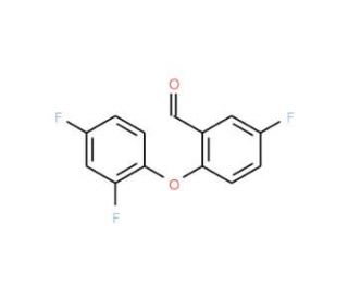 2-(2,4-Difluorophenoxy)-5-fluorobenzaldehyde - chemical structure image