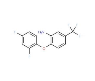 2-(2,4-Difluorophenoxy)-5-(trifluoromethyl)aniline - chemical structure image