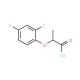 2-(2,4-difluorophenoxy)propanoyl chloride - chemical structure image