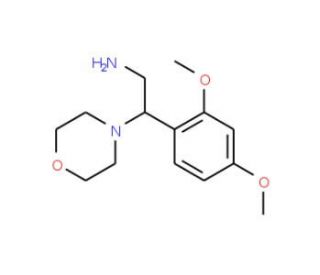 2-(2,4-Dimethoxy-phenyl)-2-morpholin-4-yl-ethylamine - chemical structure image