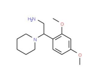 2-(2,4-Dimethoxy-phenyl)-2-piperidin-1-yl-ethylamine - chemical structure image