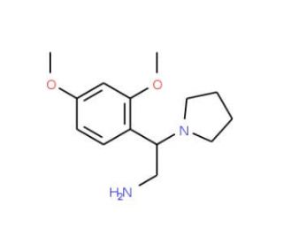 2-(2,4-Dimethoxy-phenyl)-2-pyrrolidin-1-yl-ethylamine - chemical structure image