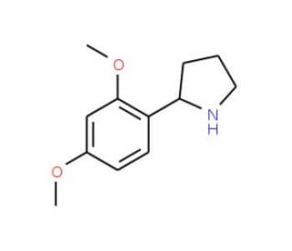 2-(2,4-Dimethoxy-phenyl)-pyrrolidine - chemical structure image