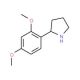 2-(2,4-Dimethoxy-phenyl)-pyrrolidine - chemical structure image