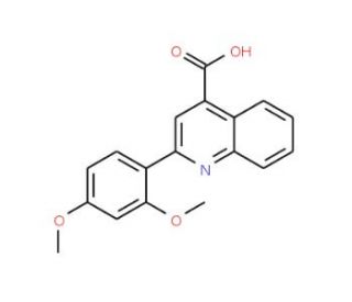 2-(2,4-Dimethoxy-phenyl)-quinoline-4-carboxylic acid (CAS 313704-08-4) - chemical structure image