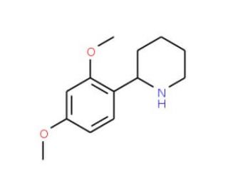 2-(2,4-Dimethoxyphenyl)piperidine - chemical structure image