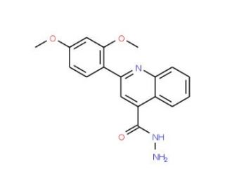 2-(2,4-Dimethoxyphenyl)quinoline-4-carbohydrazide - chemical structure image