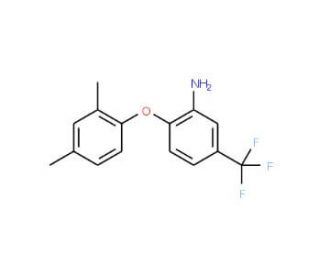 2-(2,4-Dimethylphenoxy)-5-(trifluoromethyl)aniline - chemical structure image