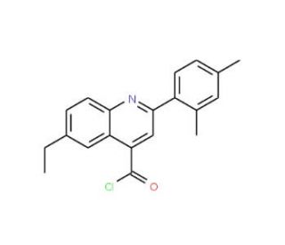 2-(2,4-dimethylphenyl)-6-ethylquinoline-4-carbonyl chloride - chemical structure image