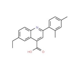 2-(2,4-dimethylphenyl)-6-ethylquinoline-4-carboxylic acid - chemical structure image
