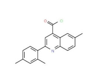2-(2,4-dimethylphenyl)-6-methylquinoline-4-carbonyl chloride - chemical structure image