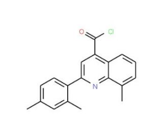2-(2,4-dimethylphenyl)-8-methylquinoline-4-carbonyl chloride - chemical structure image