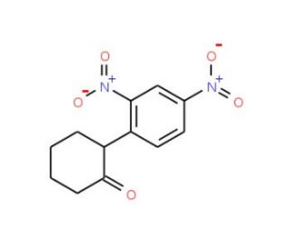 2-(2,4-Dinitrophenyl)cyclohexanone (CAS 21442-55-7) - chemical structure image