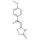 2-[2-(4-methoxyphenyl)-2-oxoethylidene]-1,3-thiazolidin-4-one - chemical structure image