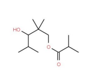 2,2,4-Trimethyl-1,3-pentanediol 1-monoisobutyrate (CAS 25265-77-4) - chemical structure image