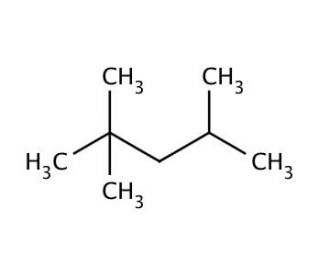 2,2,4-Trimethylpentane (CAS 540-84-1) - chemical structure image