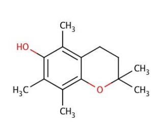 2,2,5,7,8-Pentamethyl-6-chromanol (CAS 950-99-2) - chemical structure image