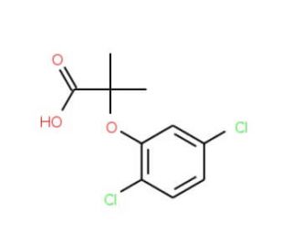 2-(2,5-Dichlorophenoxy)-2-methylpropanoic acid - chemical structure image