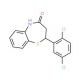 2-(2,5-Dichlorophenyl)-2,3-dihydro-1,5-benzothiazepin-4(5H)-one - chemical structure image