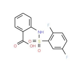 2-(2,5-Difluoro-benzenesulfonylamino)-benzoic acid - chemical structure image