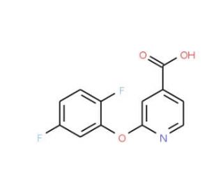 2-(2,5-difluorophenoxy)isonicotinic acid (CAS 1199215-67-2) - chemical structure image