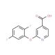 2-(2,5-difluorophenoxy)isonicotinic acid (CAS 1199215-67-2) - chemical structure image