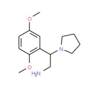 2-(2,5-Dimethoxy-phenyl)-2-pyrrolidin-1-yl-ethylamine - chemical structure image