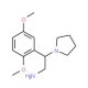 2-(2,5-Dimethoxy-phenyl)-2-pyrrolidin-1-yl-ethylamine - chemical structure image