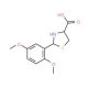 2-(2,5-Dimethoxy-phenyl)-thiazolidine-4-carboxylic acid - chemical structure image