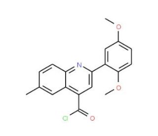 2-(2,5-dimethoxyphenyl)-6-methylquinoline-4-carbonyl chloride - chemical structure image