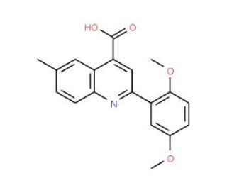 2-(2,5-Dimethoxyphenyl)-6-methylquinoline-4-carboxylic acid - chemical structure image