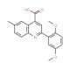 2-(2,5-Dimethoxyphenyl)-6-methylquinoline-4-carboxylic acid - chemical structure image