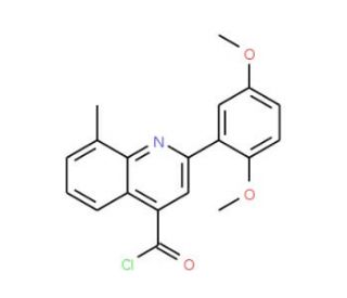 2-(2,5-dimethoxyphenyl)-8-methylquinoline-4-carbonyl chloride - chemical structure image