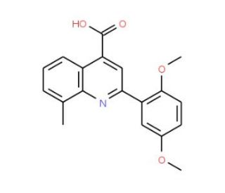 2-(2,5-Dimethoxyphenyl)-8-methylquinoline-4-carboxylic acid - chemical structure image