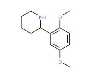 2-(2,5-Dimethoxyphenyl)piperidine - chemical structure image