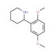 2-(2,5-Dimethoxyphenyl)piperidine - chemical structure image