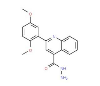 2-(2,5-Dimethoxyphenyl)quinoline-4-carbohydrazide - chemical structure image