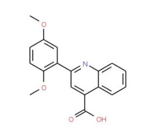 2-(2,5-Dimethoxyphenyl)quinoline-4-carboxylic acid - chemical structure image