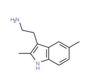 [2-(2,5-dimethyl-1H-indol-3-yl)ethyl]amine hydrochloride (CAS 1079-44-3) - chemical structure image