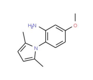 2-(2,5-Dimethyl-1H-pyrrol-1-yl)-5-methoxyphenylamine - chemical structure image