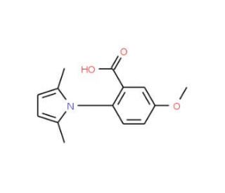 2-(2,5-Dimethyl-pyrrol-1-yl)-5-methoxy-benzoic acid - chemical structure image