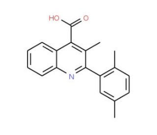 2-(2,5-Dimethylphenyl)-3-methylquinoline-4-carboxylic acid (CAS 350999-29-0) - chemical structure image